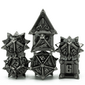 Warrior's Flail: Silver - Metal RPG Dice Set