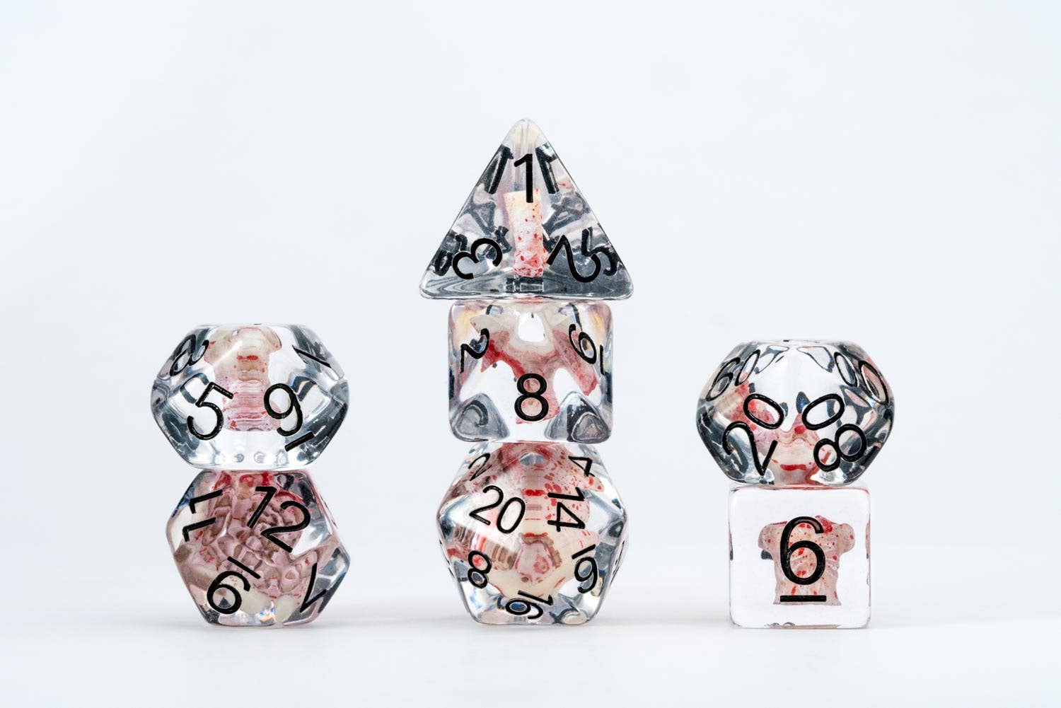 The Walking Dead Dismembered Zombie Resin Poly Dice Set